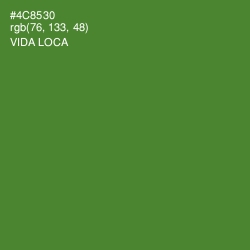 #4C8530 - Vida Loca Color Image
